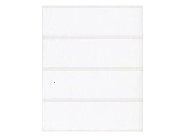 Termoetikett 90 x 25 mm hvit PET nøytral Ruller à 1000 stk - til termoprintere 